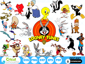 Looney Tunes SVG Bundle Cut Files Cricut Silhouette