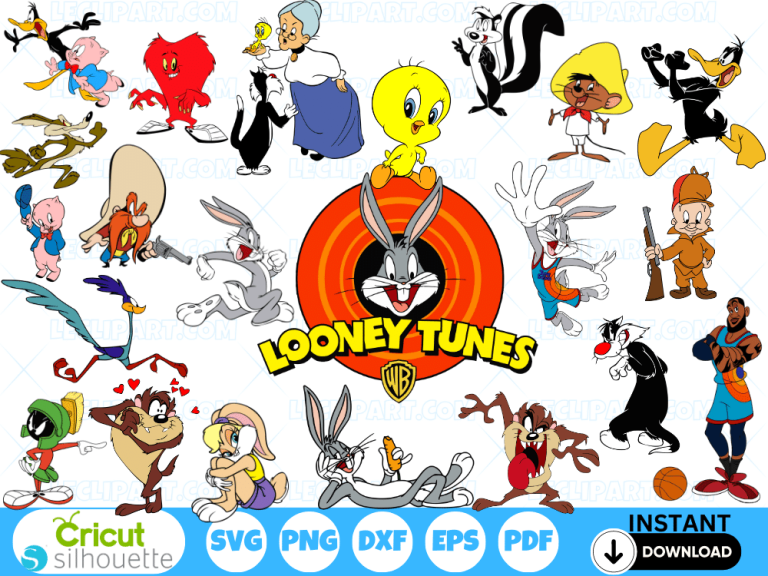 Looney Tunes SVG Bundle Cut Files for Cricut and Silhouette