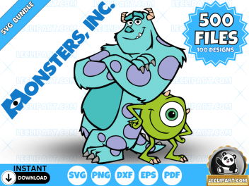 Sully LAYERED SVG Monsters Inc SVG Sully Clipart Sully 
