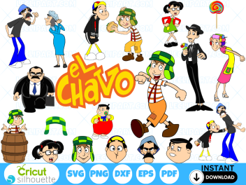 El Chavo Del Ocho SVG Cut Files Cricut - Silhouette