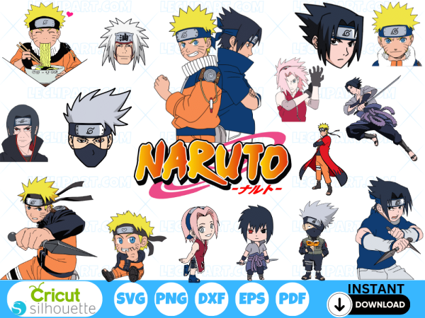 Naruto SVG Bundle Cut Files Cricut Silhouette
