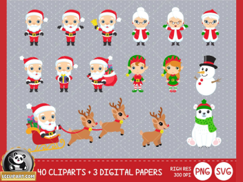 Cute Christmas SVG Collection Cut Files