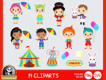 Cute Circus SVG Collection