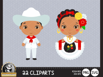 Cute Mexicans SVG Collection Cut Files