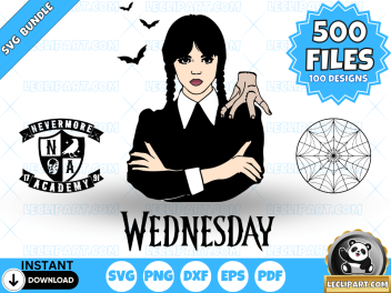 Wednesday Addams SVG Bundle