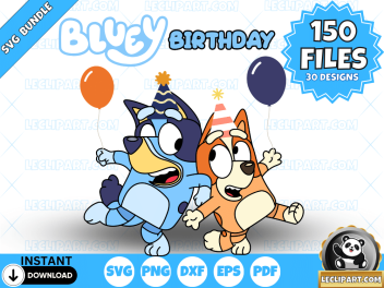 Bluey Birthday SVG Bundle