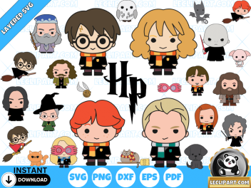 Chibi Harry Potter SVG Collection