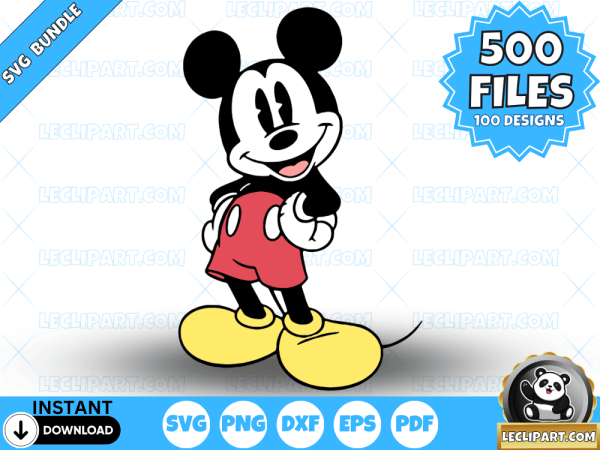 Classic Mickey Mouse SVG Bundle 1