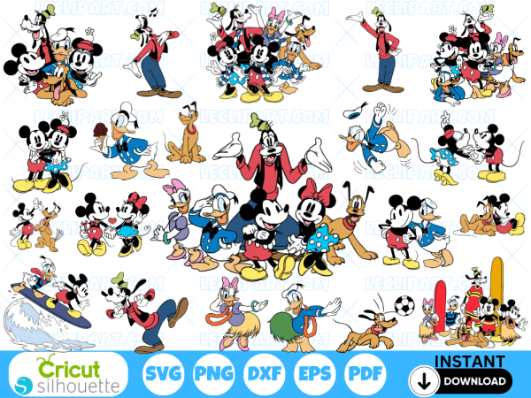 Classic Mickey and Friends SVG Bundle 3