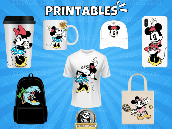 Classic Minnie Mouse SVG Bundle 2