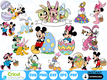 Mickey and Friends Easter SVG Bundle 3