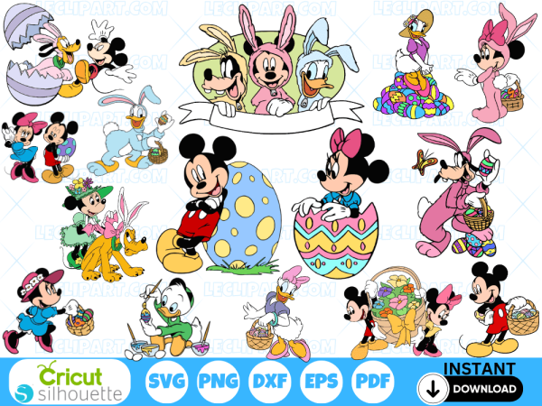 Mickey and Friends Easter SVG Bundle 3