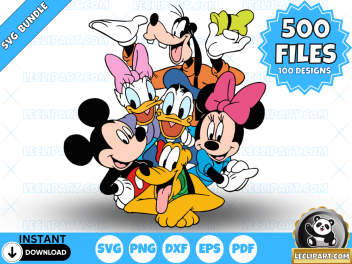 Mickey and Friends SVG Bundle 1