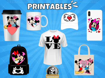 Mickey and Minnie Valentine's Day SVG Bundle Images 2