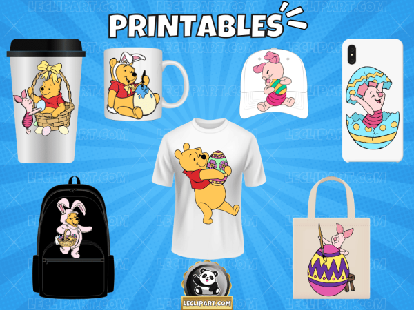 Pooh and Friends Easter SVG Bundle 2