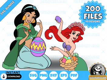 Princess Easter SVG Bundle