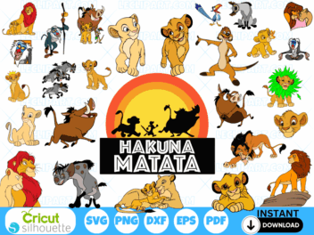 The Lion King SVG Bundle Cricut Silhouette