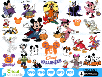 Mickey and Friends Halloween SVG Bundle 3