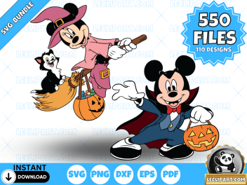 Mickey and Friends Halloween SVG Bundle