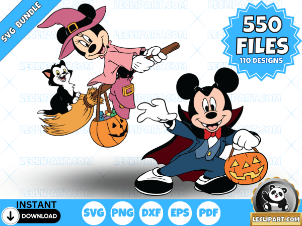 Mickey and Friends Halloween SVG Bundle