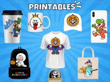 Super Mario Halloween SVG Bundle Cut Files for Cricut and Silhouette 2