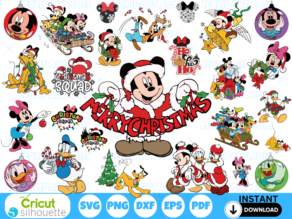 mickey-and-friends-christmas-svg-bundle-3 Mickey and Friends Christmas SVG Bundle Cricut Silhouette
