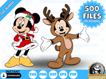 Mickey Mouse Christmas SVG Bundle