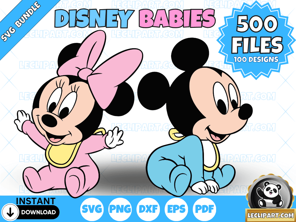 Baby Mickey and Friends SVG Bundle Baby Mickey and Friends SVG Bundle 1