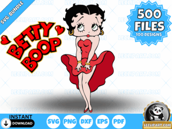 Betty Boop SVG Bundle Cut Files