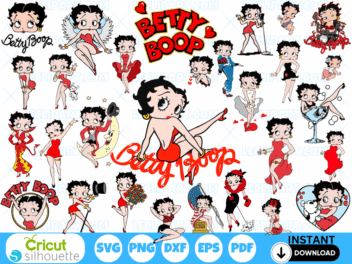 Betty Boop SVG Bundle Cut Files Cricut Silhouette