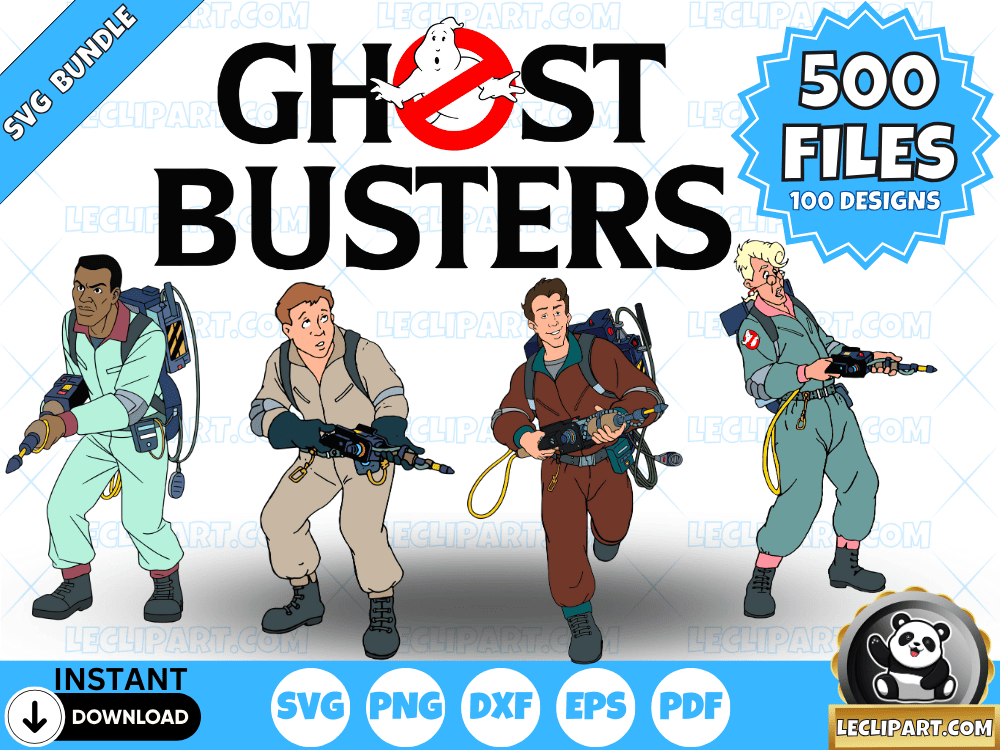 Ghostbusters and Slimer SVG Bundle Ghostbusters and Slimer SVG Bundle