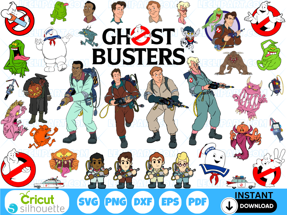 Ghostbusters and Slimer SVG Bundle Cut Files Cricut Silhouette Ghostbusters and Slimer SVG Bundle Cut Files Cricut Silhouette