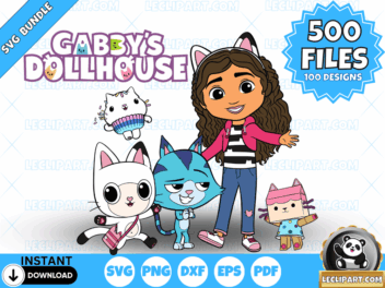 Gabbys Dollhouse SVG Bundle