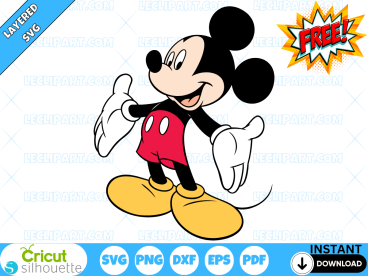 FREE Mickey Mouse SVG Cut File for Cricut and Silhouette